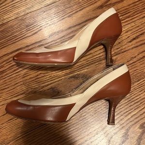 Cole Haan cognac brown spectator pumps - 6